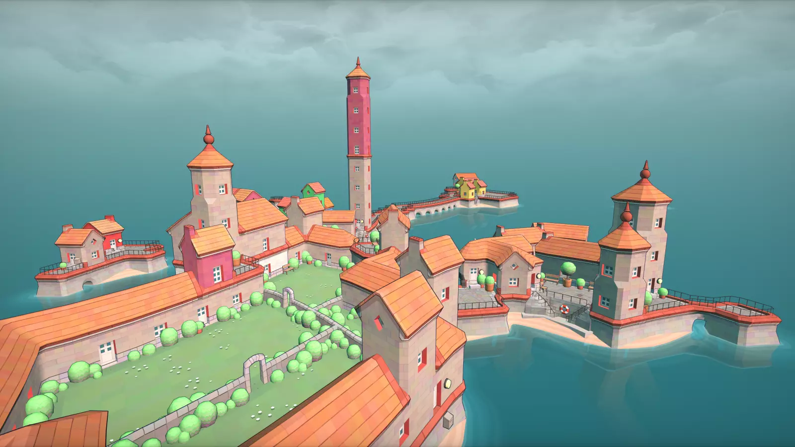 Townscaper’s rendering style in WebGL